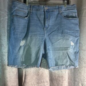 Universal Thread Light Blue Frayed Jean Shorts